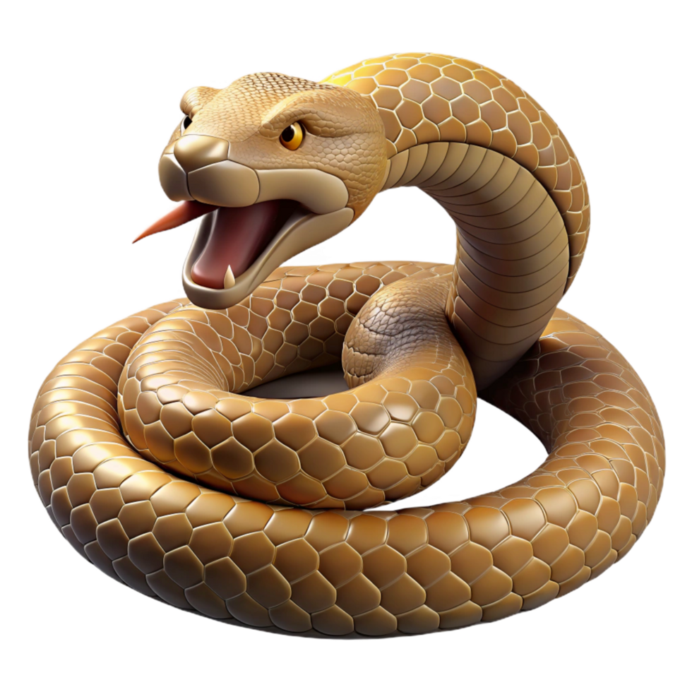 stunning victorian A coiled rattlesnake ready to strike, desert landscape, tense and dramatic lighting elite png