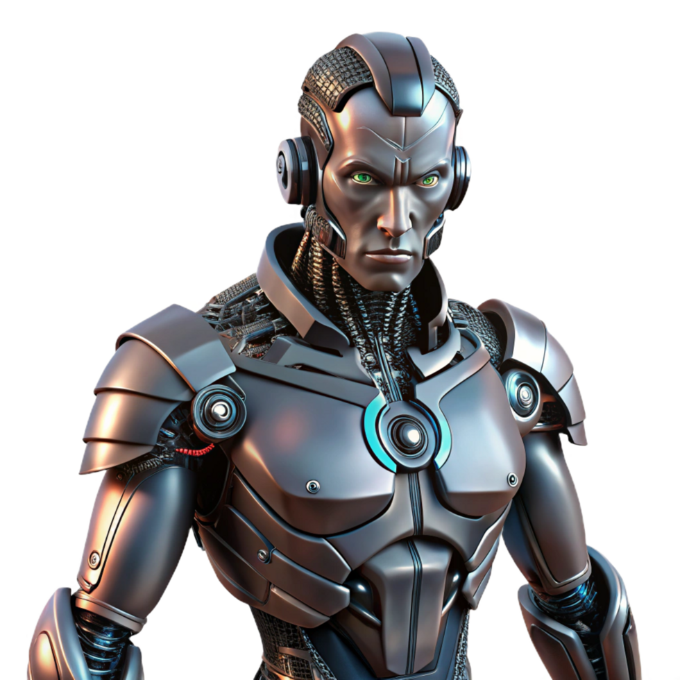 timeless classic A cyborg with intricate mechanical augmentations, dark and gritty style original png