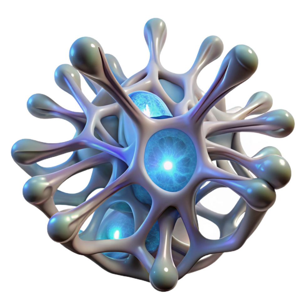 signature mid century A network of intricate, bioluminescent veins, pulsating with a gentle, internal light, evoking a sense of organic decay. Biopunk style authentic png