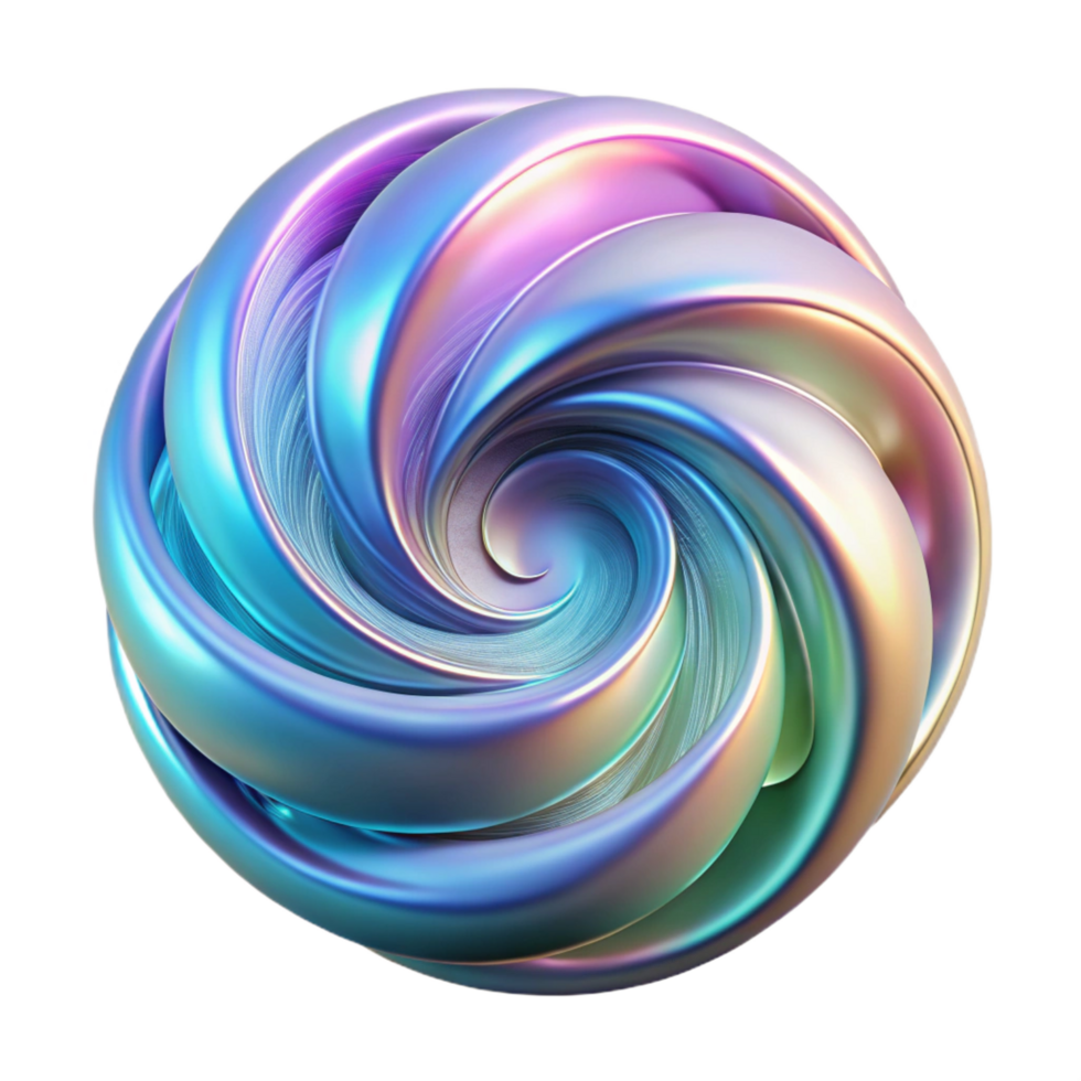 unforgettable organic A swirling vortex of iridescent fractal patterns, illuminated by a soft ethereal glow, reminiscent of a nebula. Art Nouveau style original png