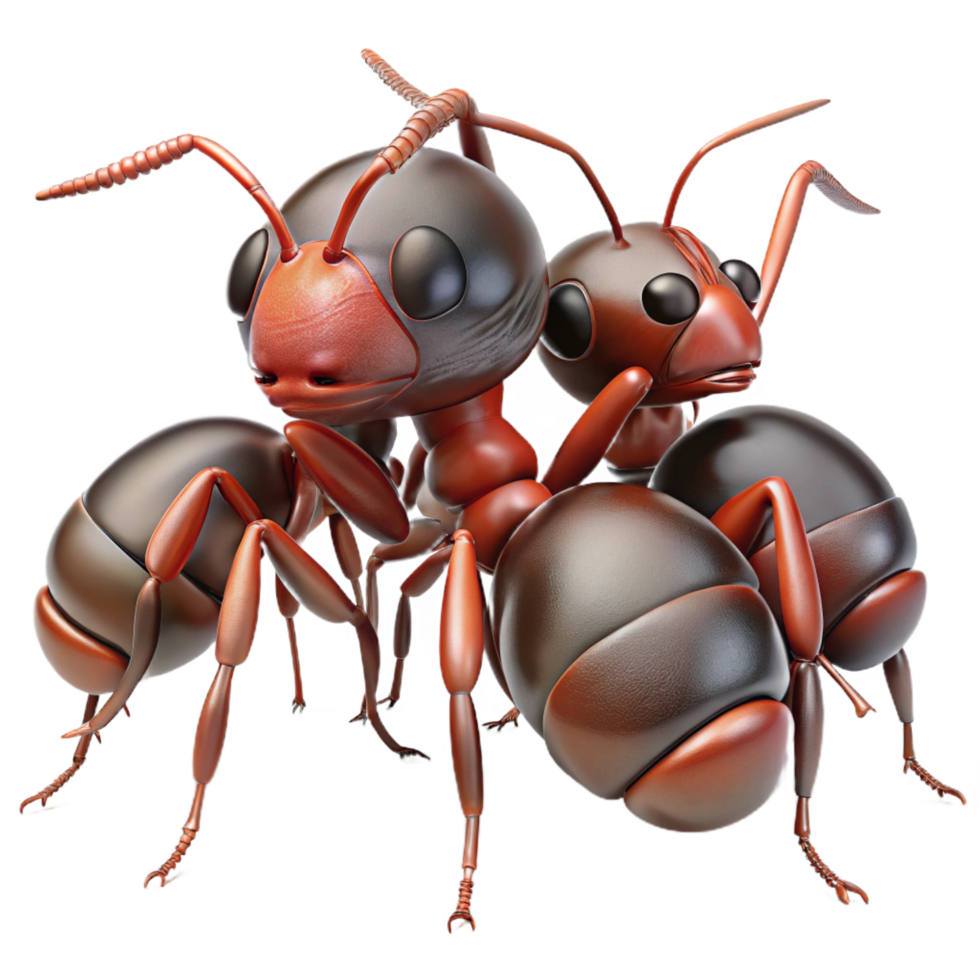 hypnotic joyful victorian A colony of ants working together, close up view, detailed and realistic lighting authentic png