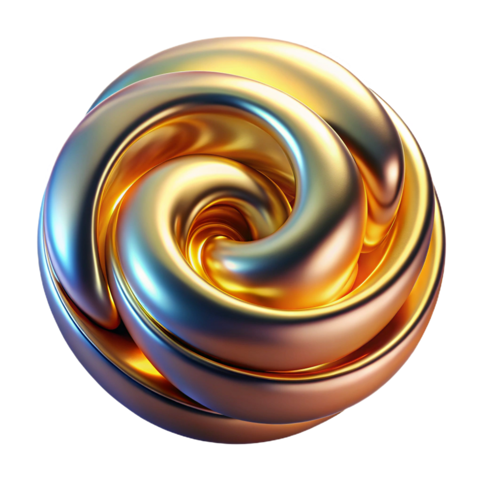 mysterious dramatic A close up of a liquid metal surface, with swirling patterns and iridescent reflections, illuminated by a warm, golden light. Abstract macro photography style studio quality png