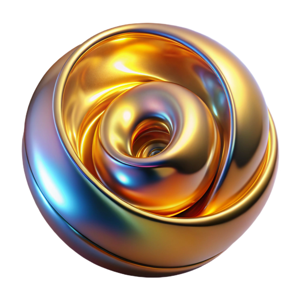 rare organic A close up of a liquid metal surface, with swirling patterns and iridescent reflections, illuminated by a warm, golden light. Abstract macro photography style perfect clarity png