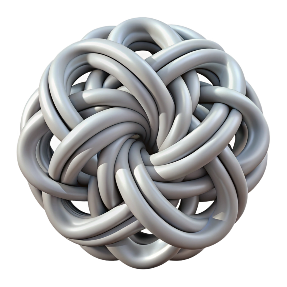 striking memorable A complex, intricate pattern of interwoven lines and curves, in a monochromatic, minimalist style, with subtle gradients png