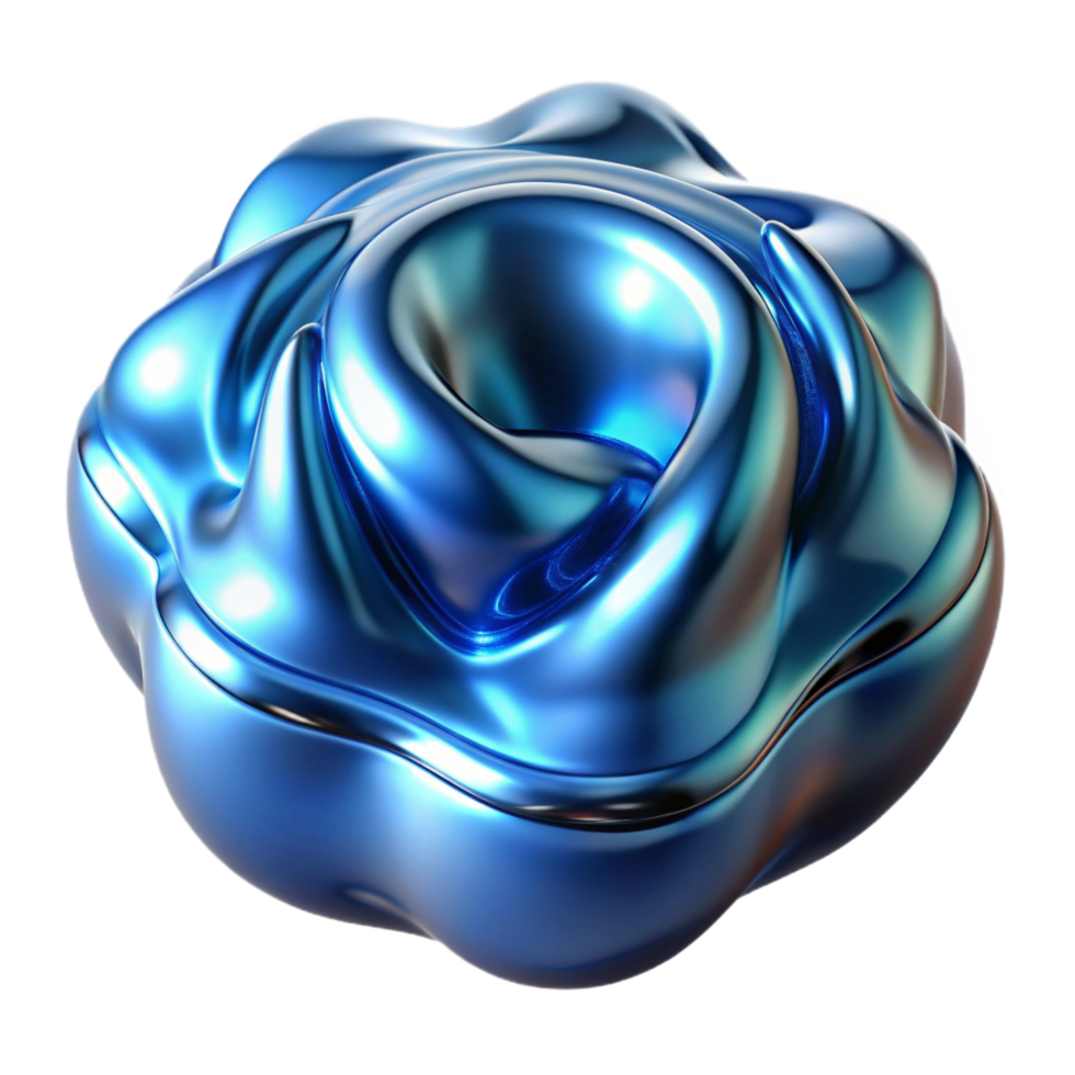 reflective fascinating A close up of a liquid metal surface, with ripples and reflections, illuminated by a cool, blue light. Abstract macro photography style, futuristic top tier png