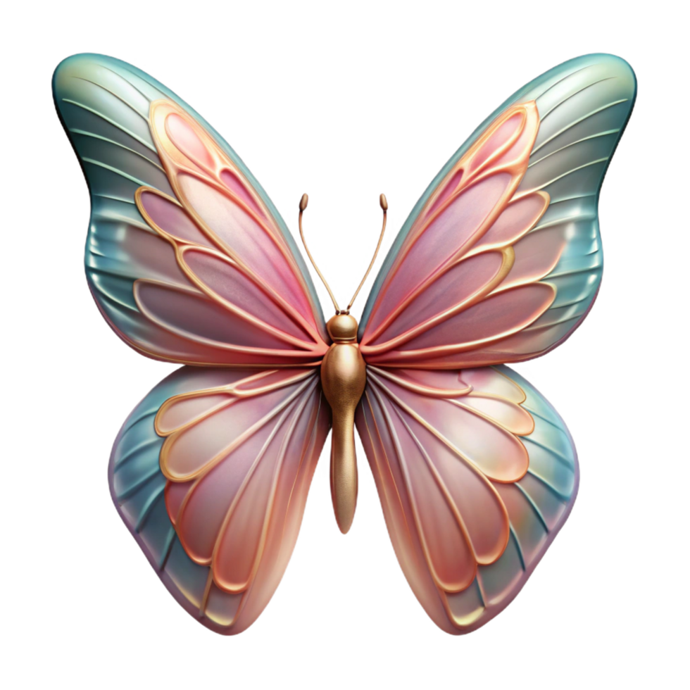 bold immaculate Portrait of a delicate butterfly with intricate wing patterns, lit by soft natural light, macro photography style fine detail png