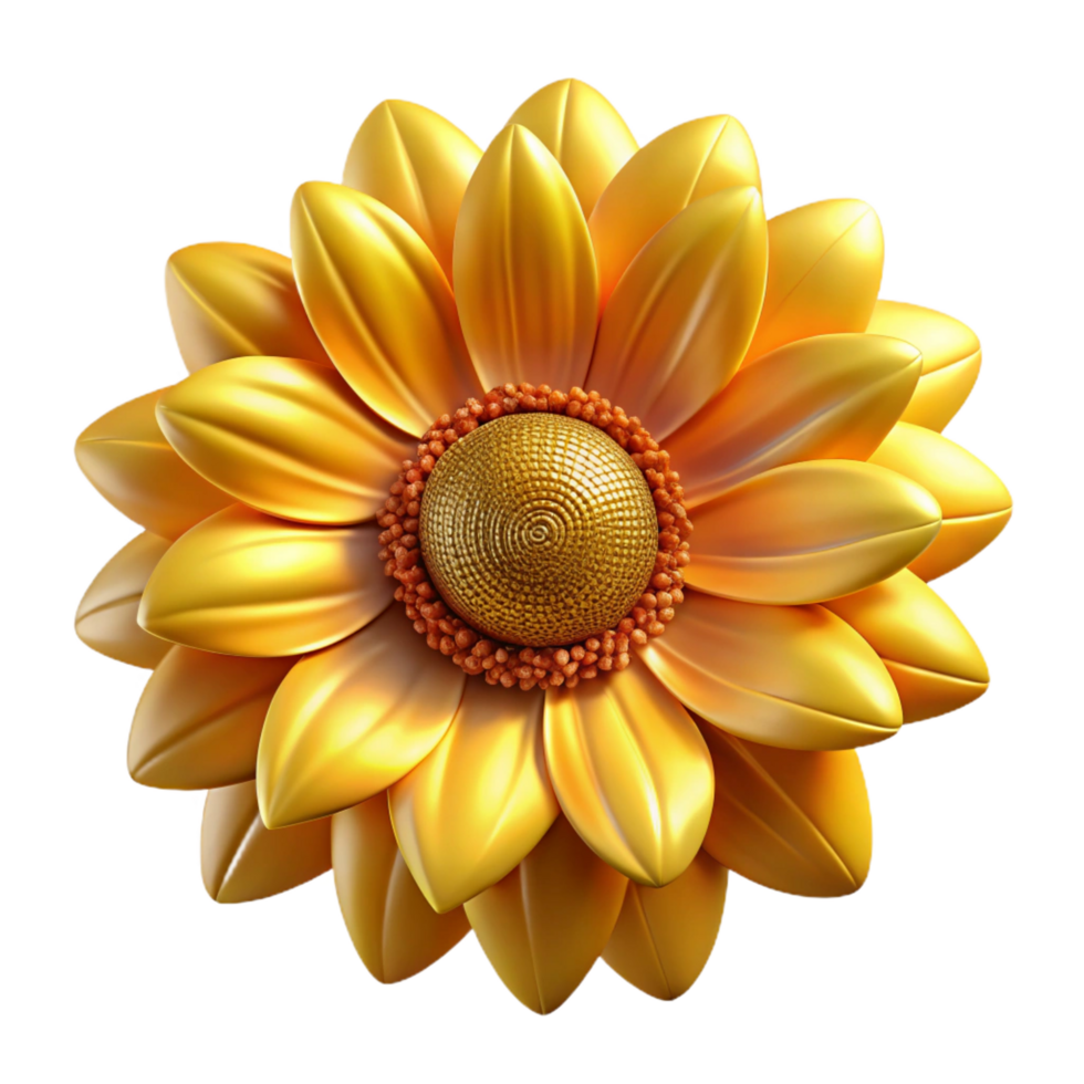 acclaimed abstract A close up of a blooming sunflower, golden hour lighting, detailed textures, botanical illustration style exclusive png