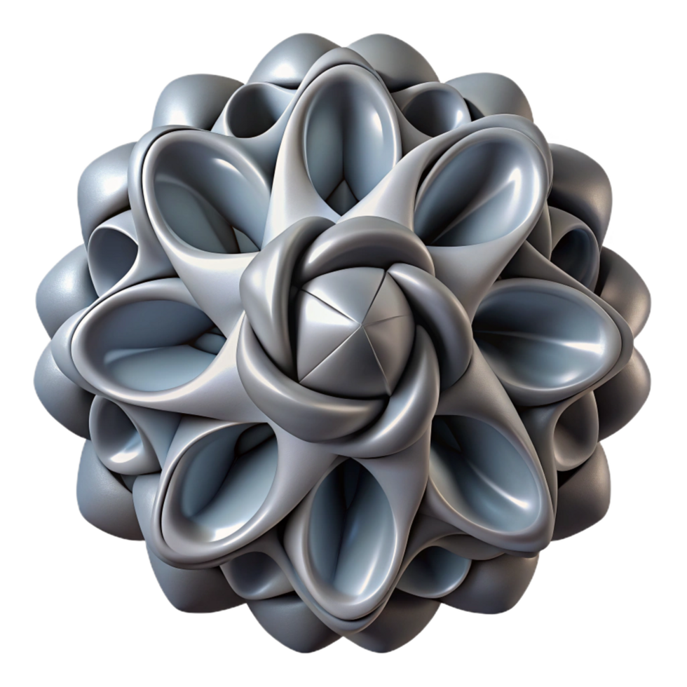 extraordinary joyful nordic A complex fractal pattern, rendered in shades of grey, with a subtle texture and a deep, three dimensional appearance high quality png