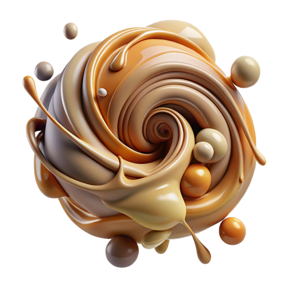 pristine energetic coastal A dynamic composition of swirling brushstrokes and drips, in a muted palette of earth tones, with a gestural, abstract expressionist style flawless png