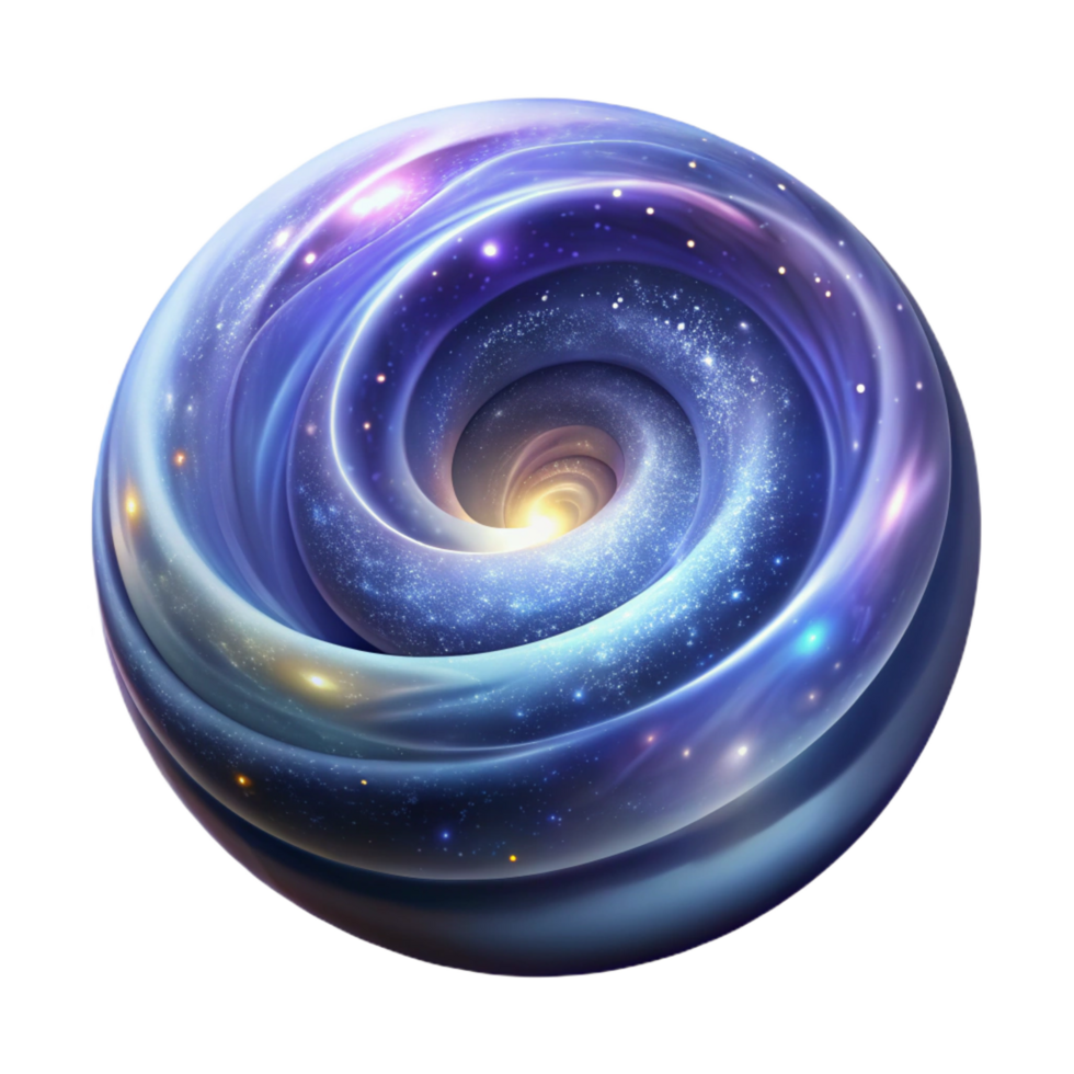 impressive distinctive A swirling vortex of stardust and cosmic dust, illuminated by distant nebulae, in a celestial, astronomical style png