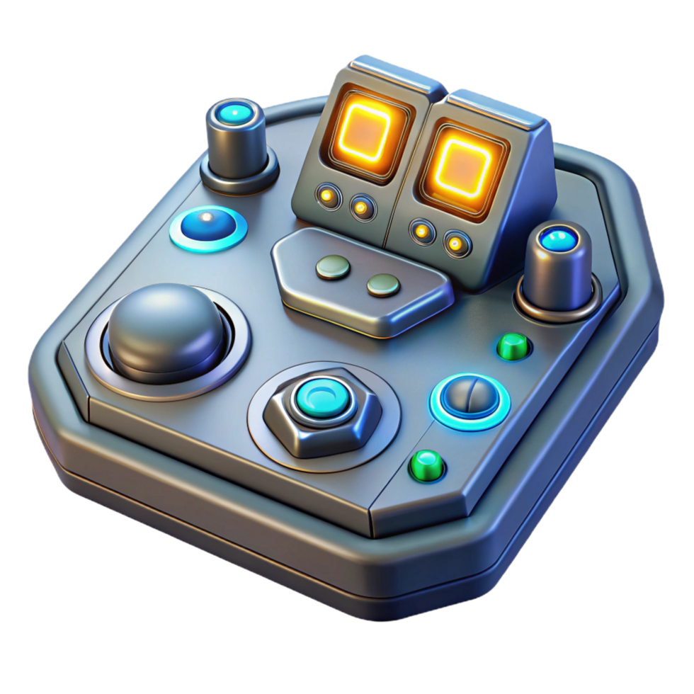 joyful hypnotic A futuristic control panel, glowing buttons and dials, intricate details, sci fi interface style detailed png