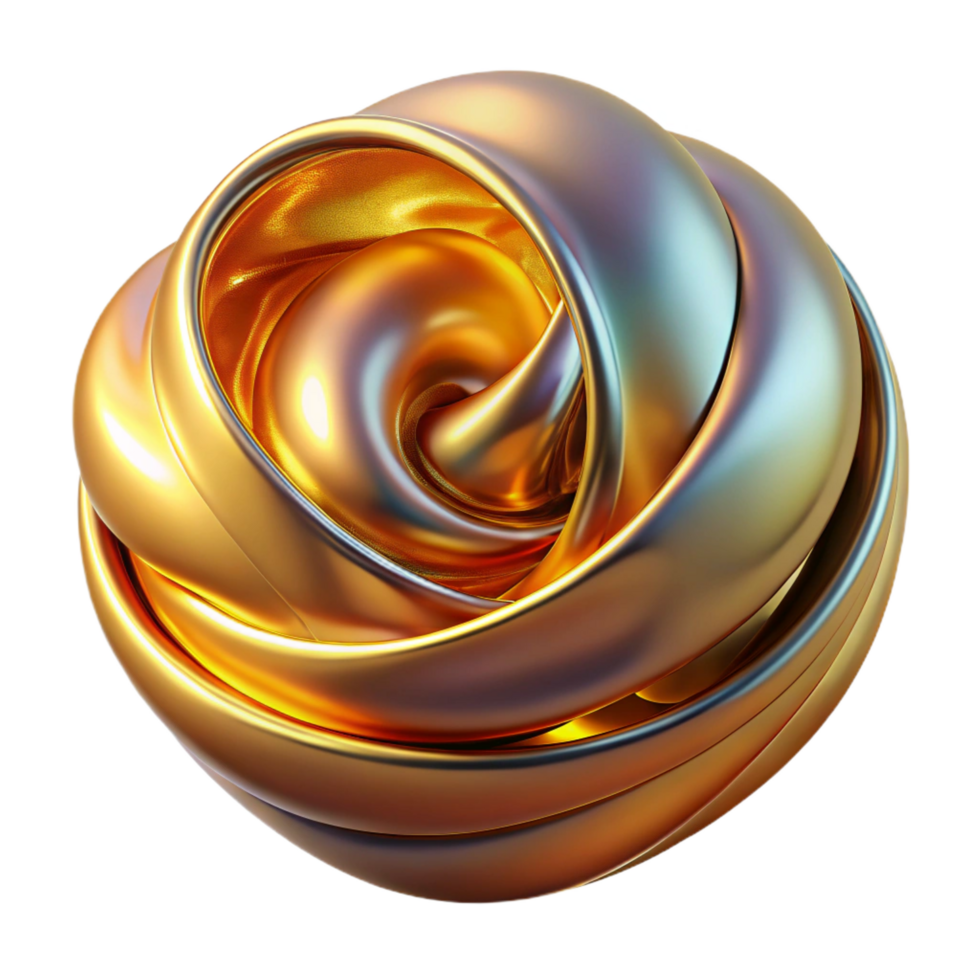energetic beautiful A close up of a liquid metal surface, with swirling patterns and iridescent reflections, illuminated by a warm, golden light. Abstract macro photography style crisp png