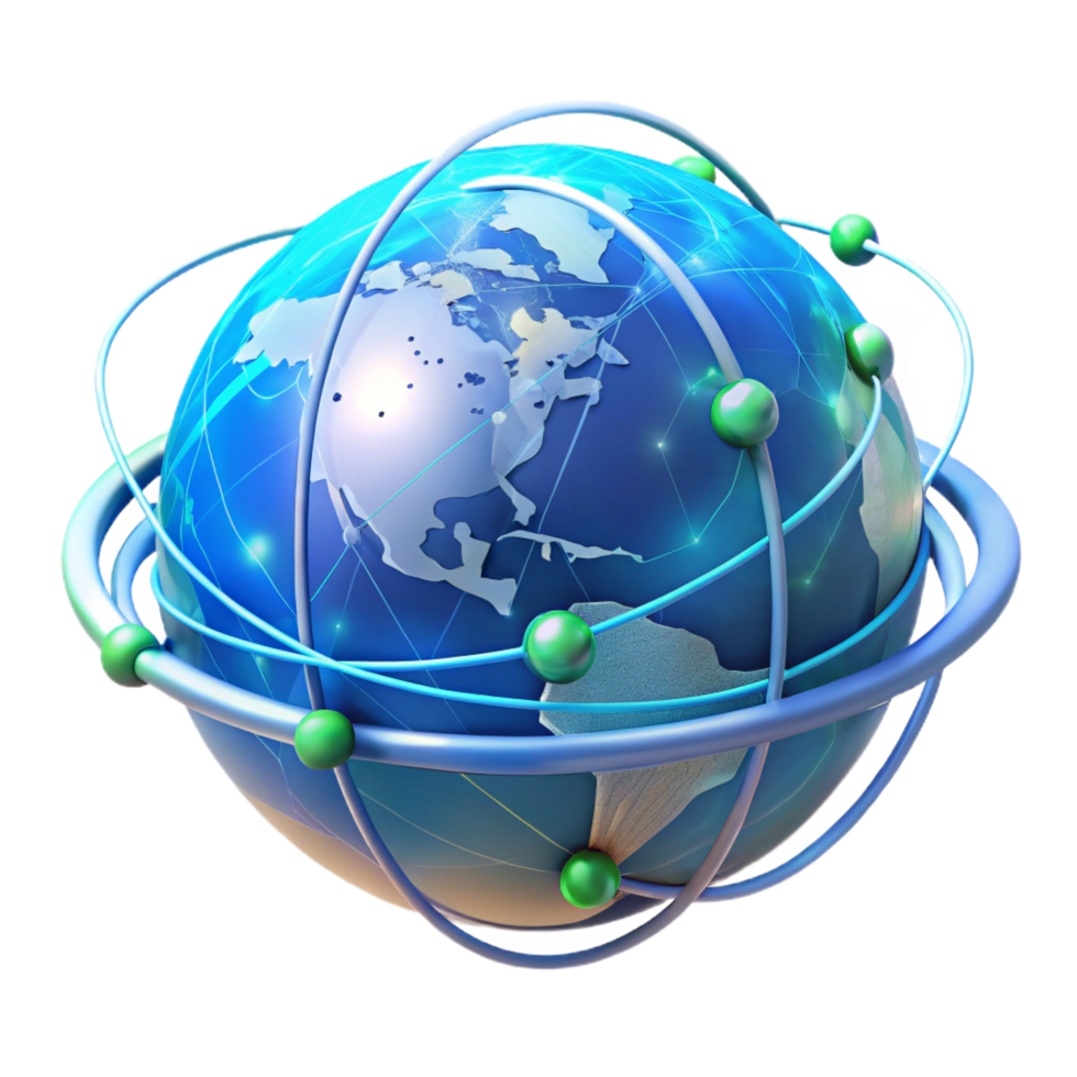 memorable gothic A holographic projection of the Earth, rotating slowly, data streams flowing around it, cool blue lighting, data visualization style fine detail png