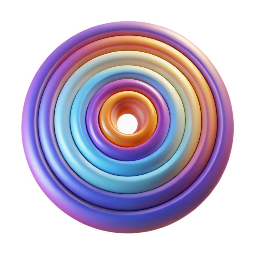 serene bohemian A series of concentric circles radiating outwards, with varying thicknesses and colors, creating a hypnotic visual effect high quality png