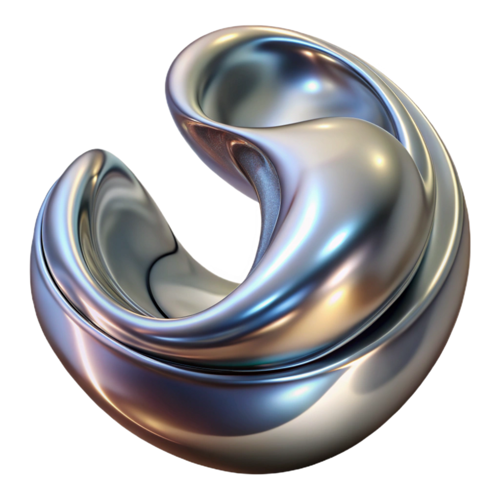 inspired organic A dynamic, flowing composition of liquid mercury, reflecting distorted images and light patterns, in a fluid, metallic style professional png