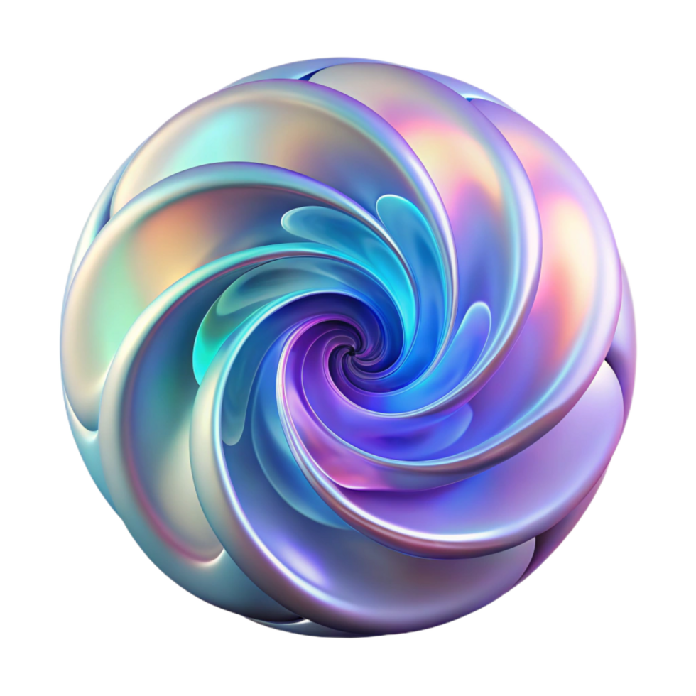 intense alluring A swirling vortex of iridescent fractal patterns, illuminated by a soft ethereal glow, reminiscent of a nebula. Art Nouveau style original png