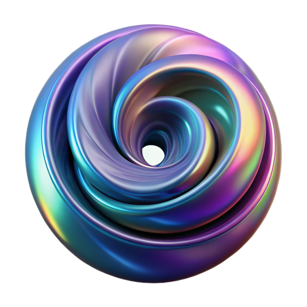 enchanting memorable A swirling vortex of iridescent oil slick colors on a dark, matte canvas, illuminated by a single, sharp spotlight from above png