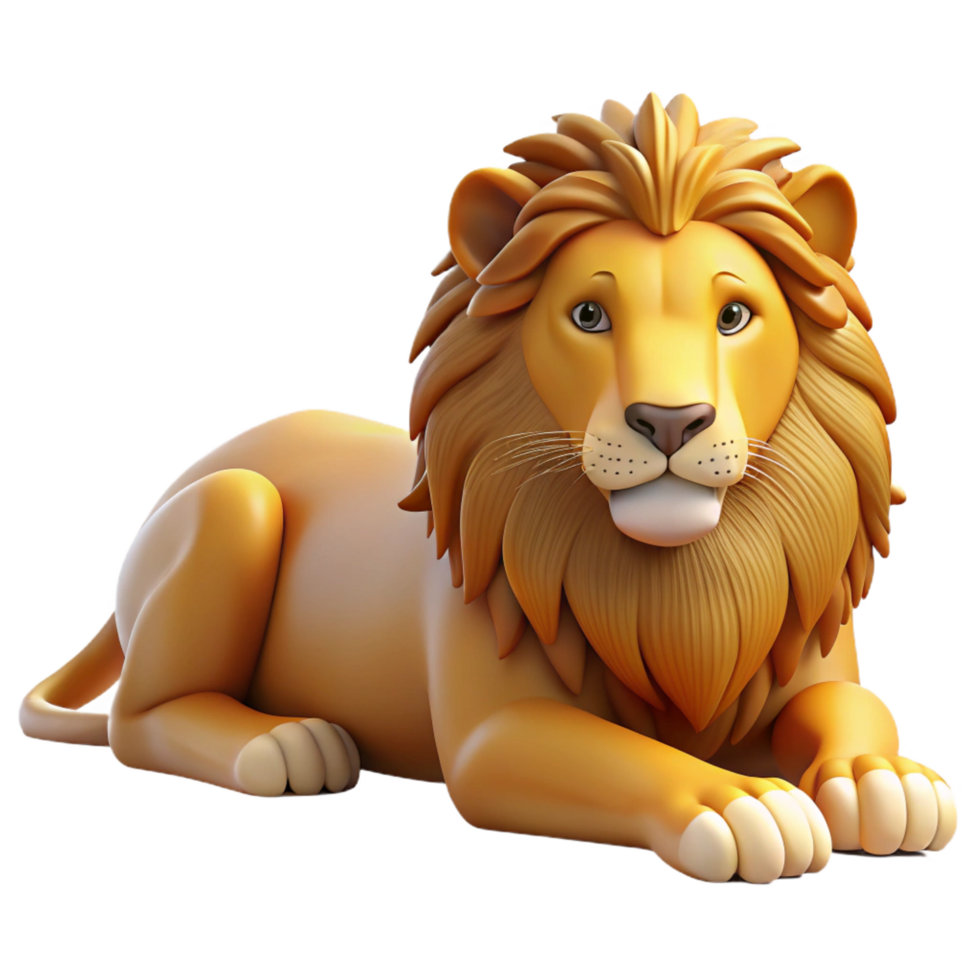 gorgeous ethereal geometric A regal lion resting in the savanna, warm lighting, realistic style professional png