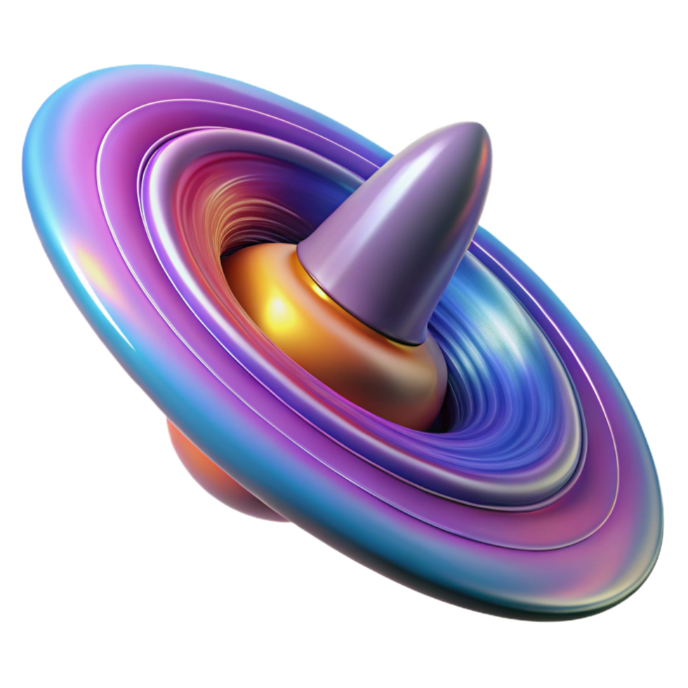 wonderful passionate abstract A spaceship entering a wormhole, swirling colors and distortions, abstract style genuine png