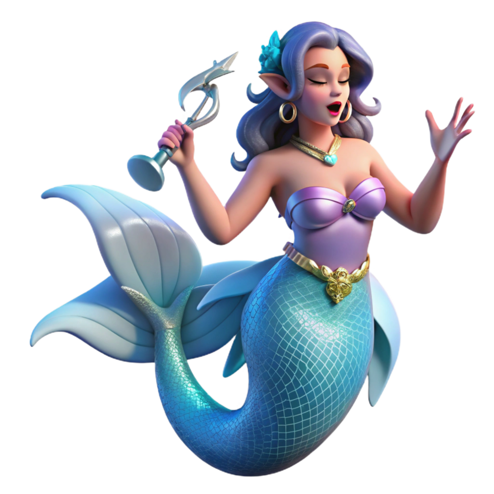 vibrant peaceful avant garde A beautiful siren luring sailors with her enchanting song, mysterious underwater lighting, fantasy realism style refined png