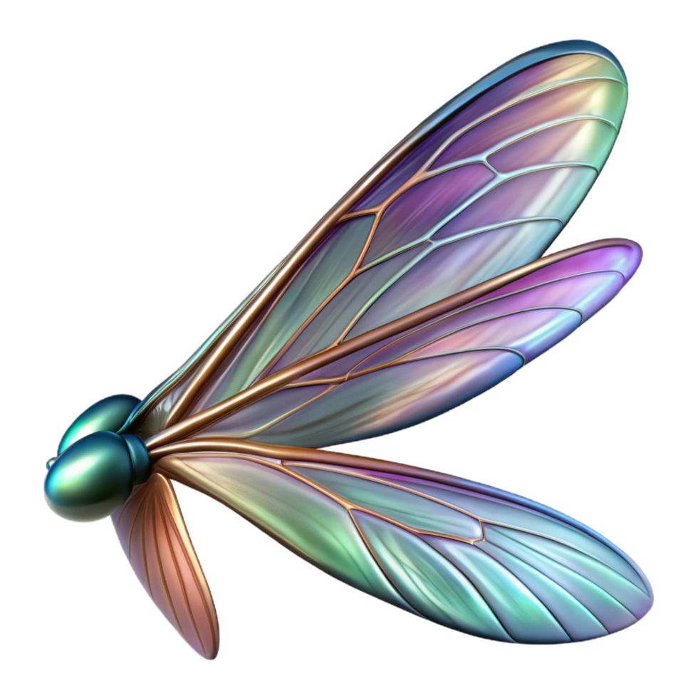 sumptuous abstract A close up of a dragonfly s wing, iridescent and delicate, macro photography style studio quality png