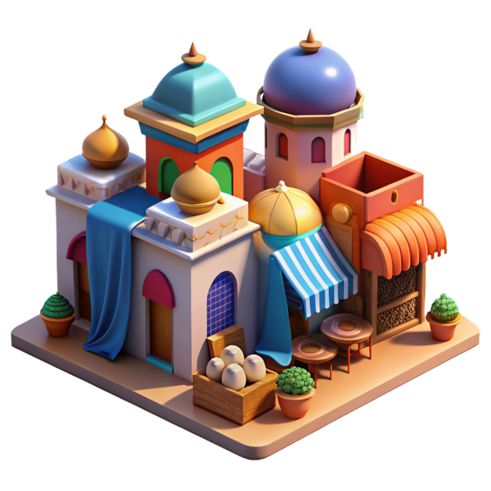 majestic intense urban A bustling marketplace in a Moroccan city with colorful textiles and intricate tilework, midday sunlight, photorealistic style studio quality png