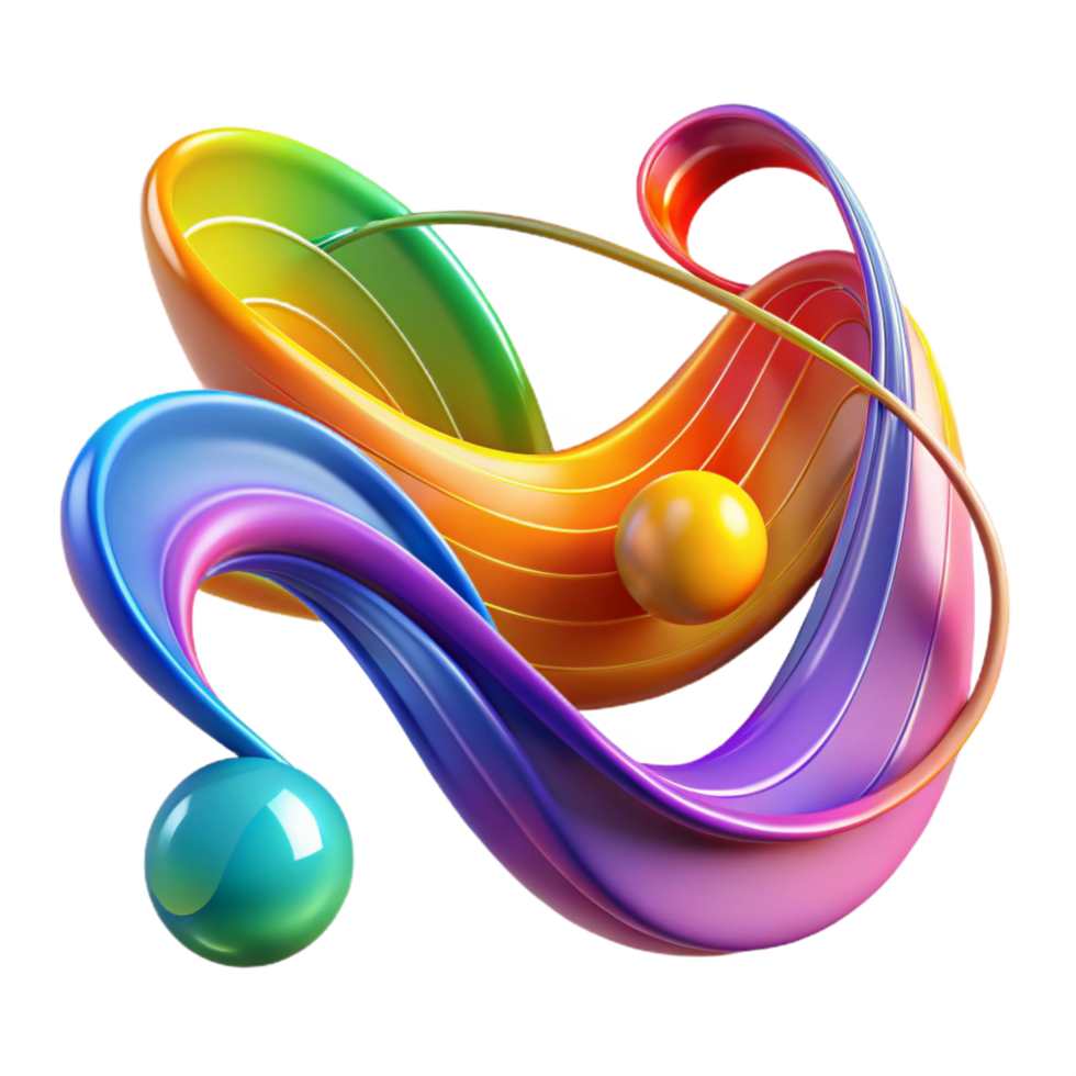 hypnotic urban An abstract representation of music, using flowing lines and vibrant colors, dynamically lit high resolution png