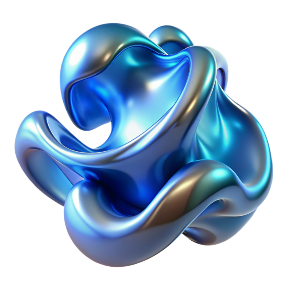 wonderful coveted Fluid, amorphous shapes resembling liquid metal, morphing and flowing together, lit by a cool, blue light. Abstract expressionism style png