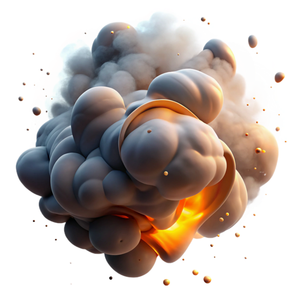 iconic vintage A dynamic composition of swirling smoke and dust particles, illuminated by a dramatic, directional light source high quality png