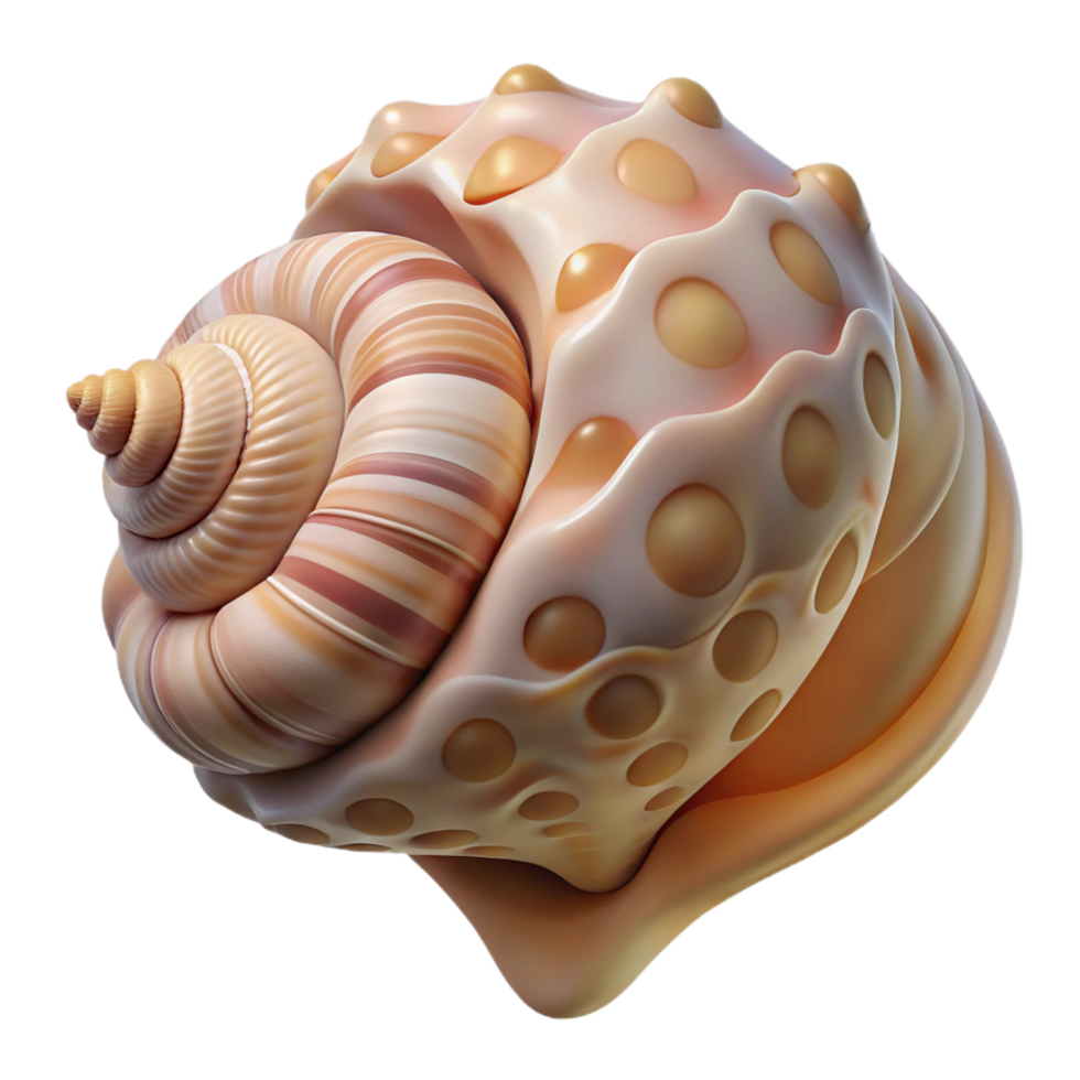 stunning sought after A close up of a seashell, intricate patterns, soft lighting png