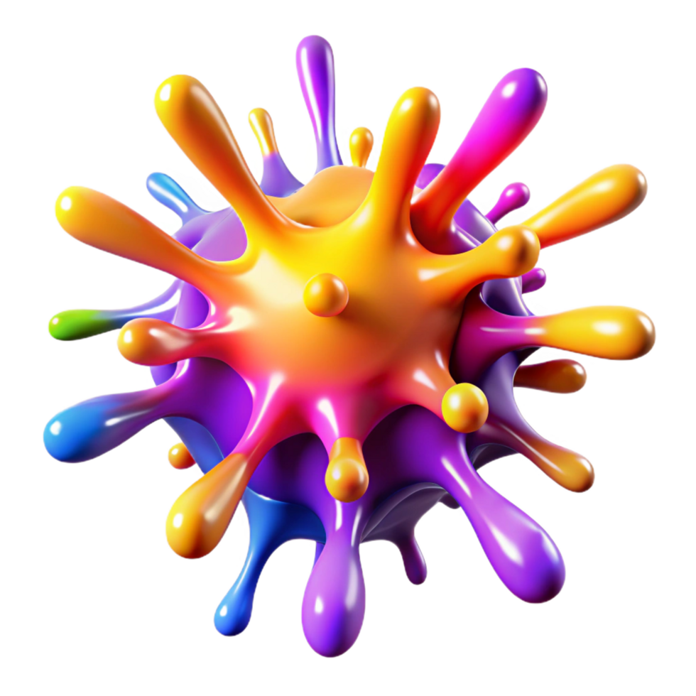 majestic traditional A chaotic explosion of paint splatters in vibrant, contrasting colors, illuminated by a bright, directional light high resolution png