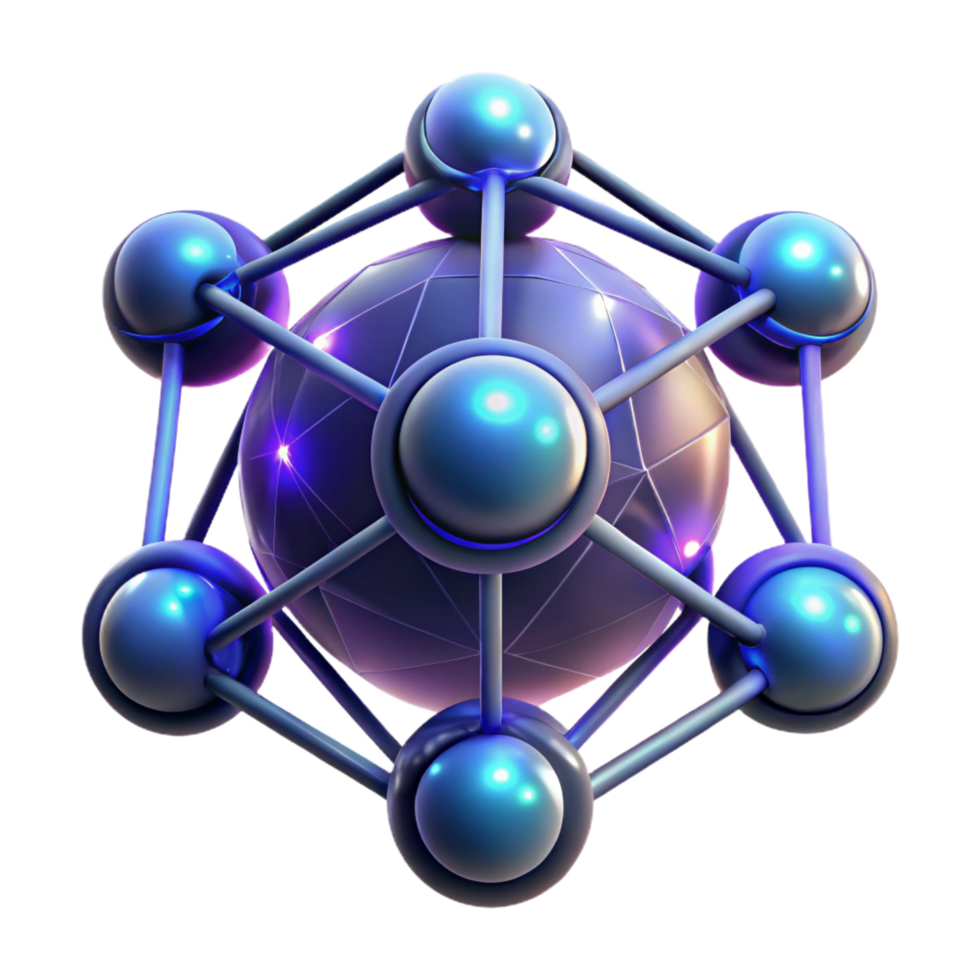 majestic remarkable A network of interconnected, glowing orbs, pulsating with energy, in a dark, cosmic setting, with a futuristic, cyberpunk aesthetic png