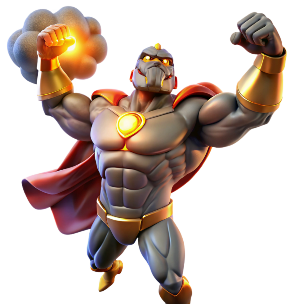 quintessential abstract A powerful titan holding up the sky, dramatic lighting, epic and imposing, comic book style precision png