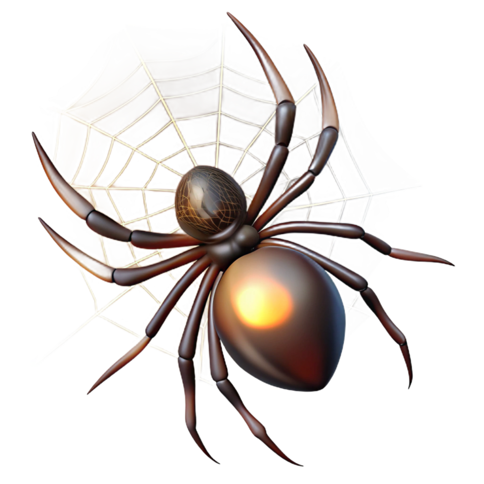 dreamy stunning A spider spinning a web, backlit by the sun, intricate and delicate style impeccable png
