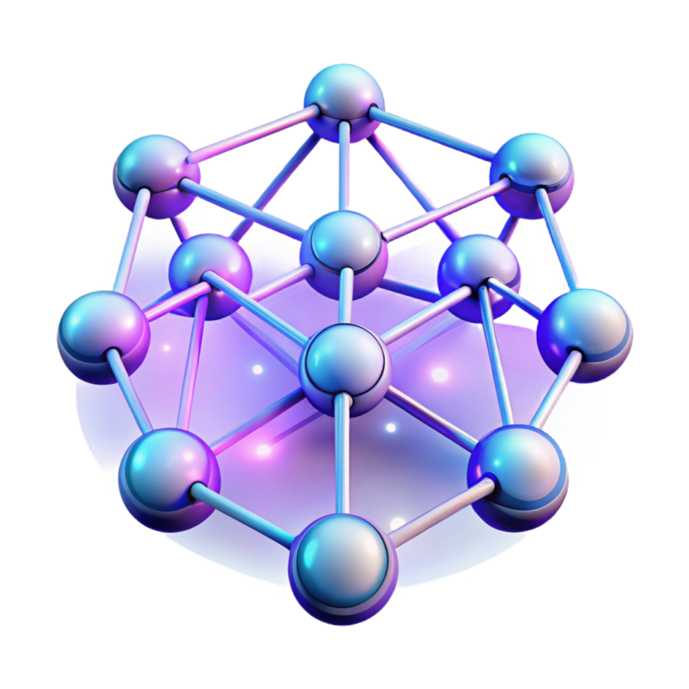 whimsical hypnotic A network of interconnected nodes pulsing with light, data streams flowing between them, neon lighting, futuristic style impeccable png