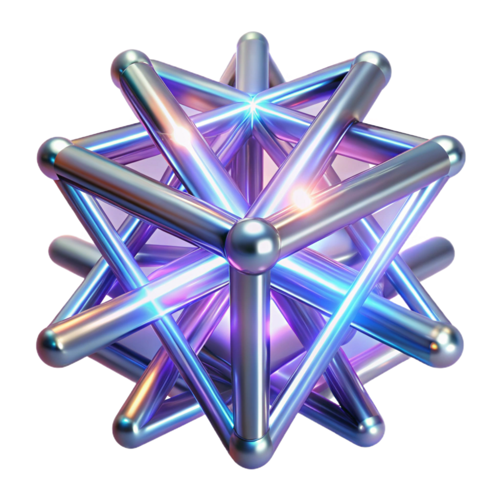 immaculate nostalgic retro A dynamic composition of intersecting light beams, creating a complex, geometric pattern, with a dark background and transparent background high quality png