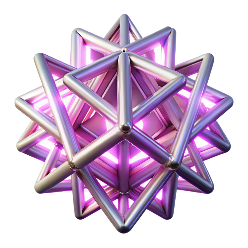 elegant notable A dynamic composition of intersecting light beams, creating a complex, geometric pattern, with a dark background and transparent background png