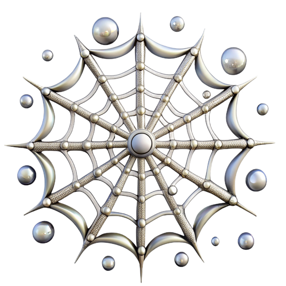 breathtaking dramatic classic A spider web glistening with dew drops, intricate and delicate, early morning light, authentic png