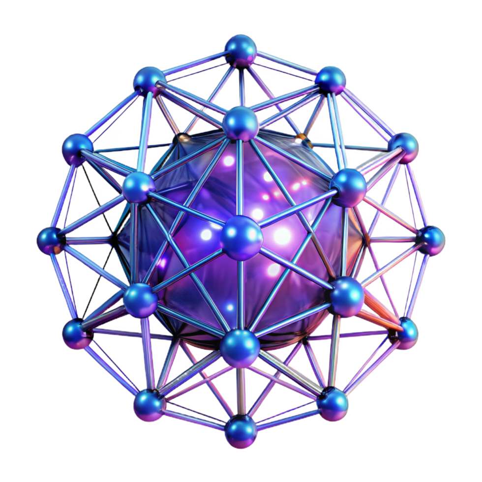 hypnotic remarkable An intricate web of interconnected lines and dots, forming a complex, abstract pattern, illuminated by a bright, neon glow, in a futuristic, data visualization style png