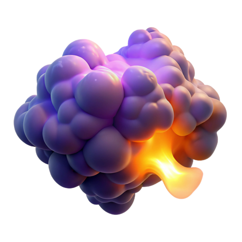 striking impressionist A cloud of vibrant, swirling smoke illuminated by hidden light sources, in a mystical, atmospheric style high quality png