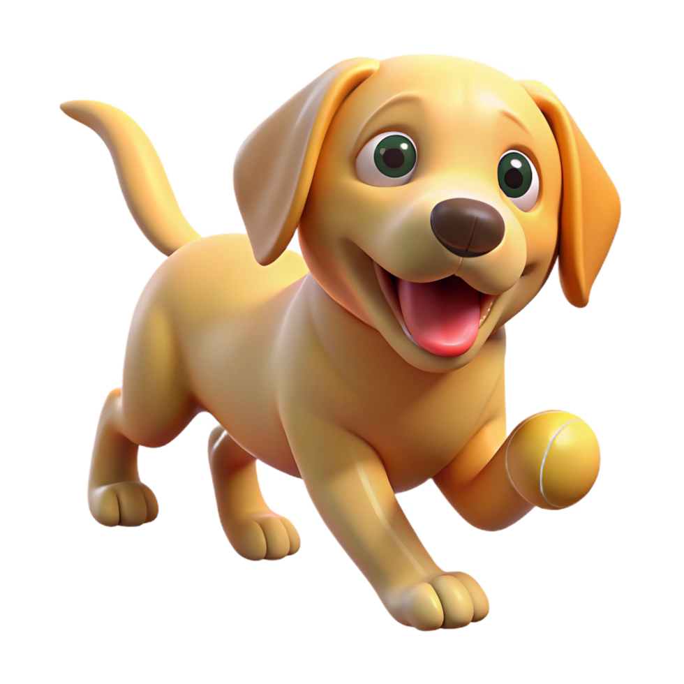 sought after artistic A playful golden retriever puppy chasing a tennis ball, bright sunny day in a park, candid photography style ultra HD png