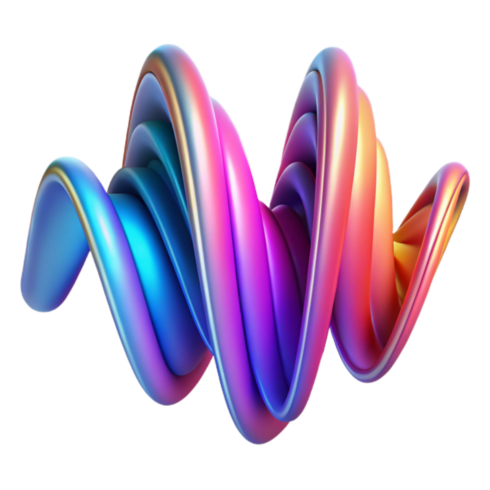 beautiful distinctive An abstract representation of sound waves, using flowing lines and vibrant colors, with a dynamic composition and a blurred effect png