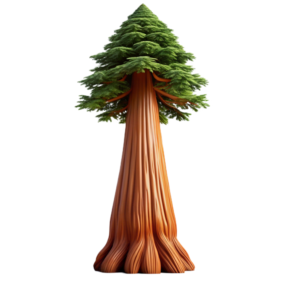 dramatic dynamic victorian A giant sequoia tree reaching towards the sky, soft light, majestic style, realistic textures, precision png