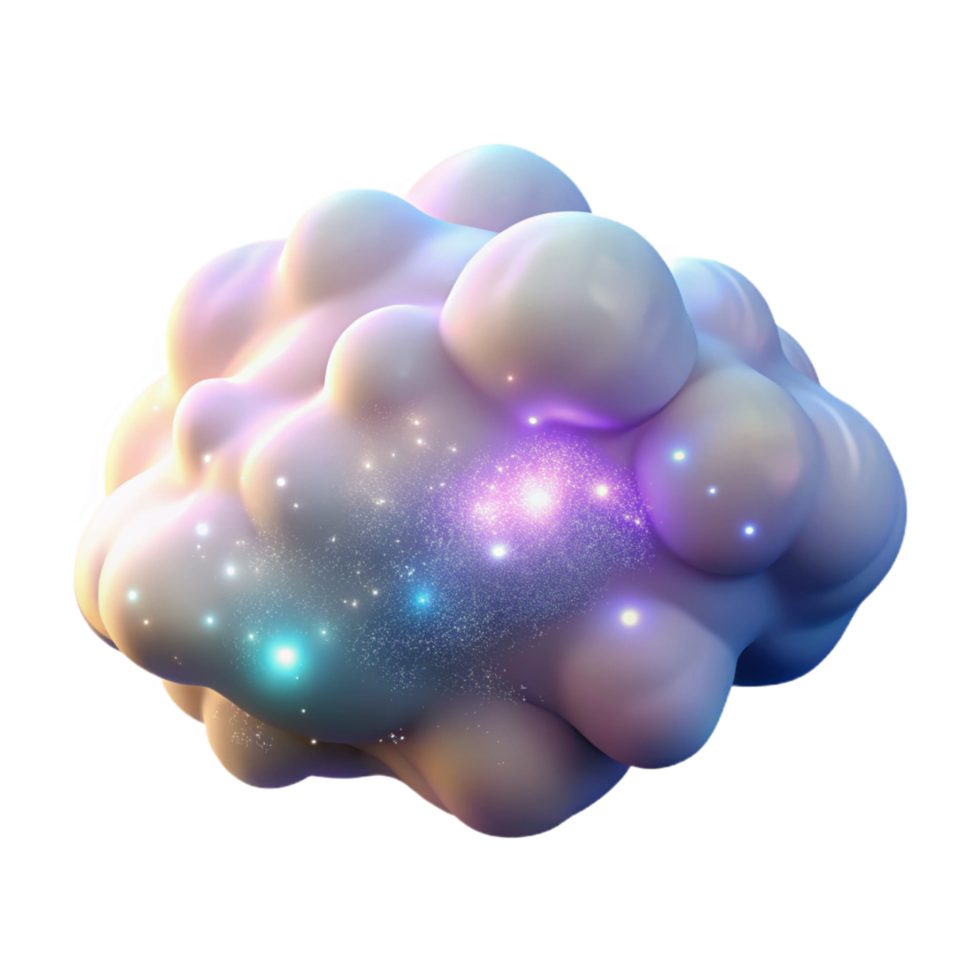 unparalleled artistic A cloud of swirling, iridescent dust particles, illuminated by a soft, ethereal glow, creating a sense of magic and wonder. Fantasy style high quality png