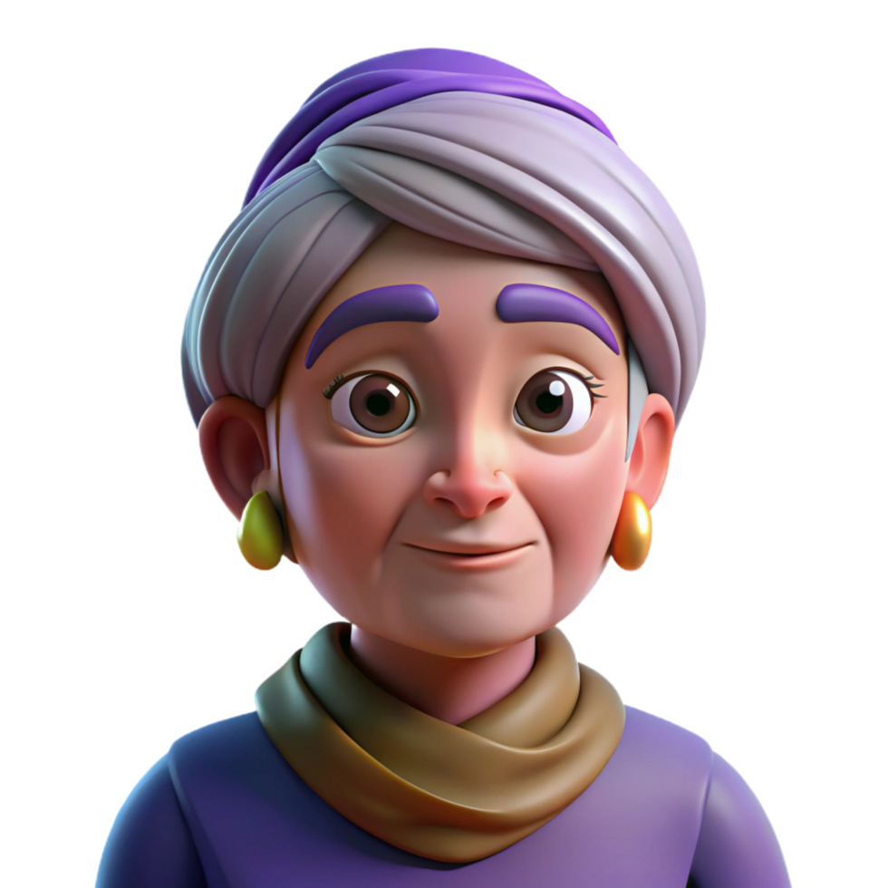 sought after classic Portrait of a wise old woman with wrinkles etched into her face, wearing a colorful headscarf, lit by natural window light, portrait photography style crisp png