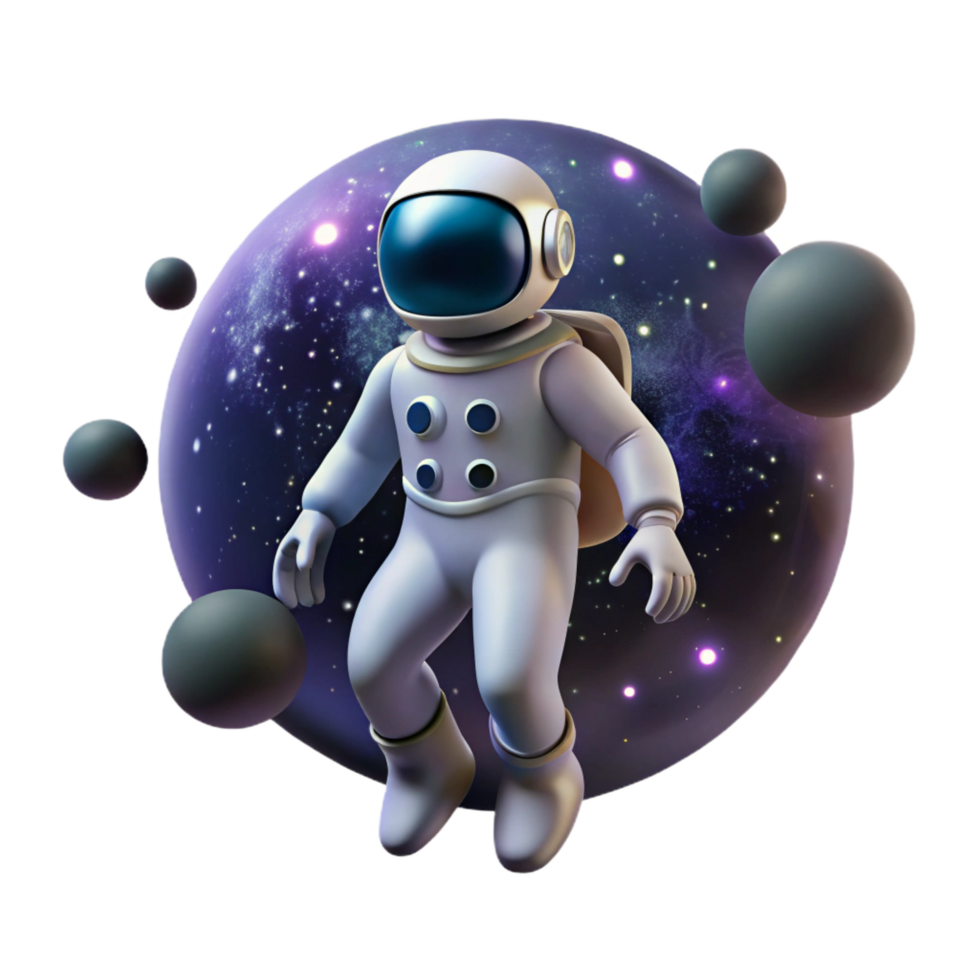 notable impressionist A lone figure in a spacesuit floating in the vast emptiness of space, surrounded by distant stars and nebulae, cosmic horror style, dark and atmospheric lighting ultra HD png