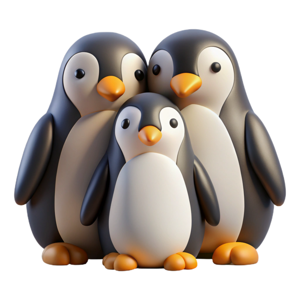 elegant romantic victorian A group of penguins huddled together for warmth, blizzard conditions, photorealistic rendering top tier png
