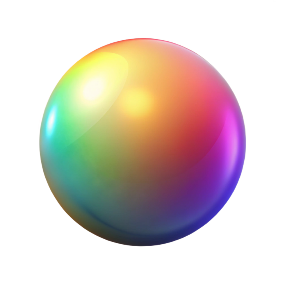 majestic peaceful art deco A single, glowing orb emitting a spectrum of colors, in a minimalist style studio quality png