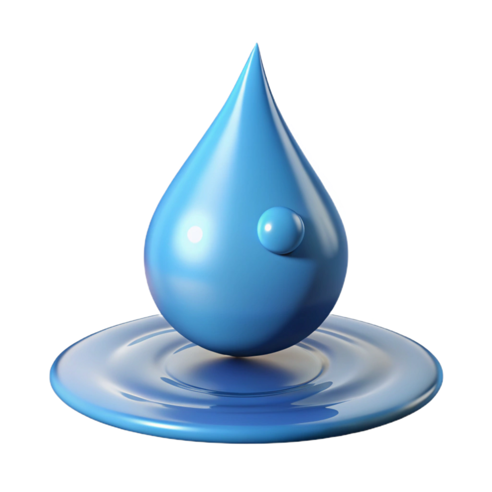 immaculate melancholic avant garde A single raindrop splashing in a puddle, high speed photography, abstract and artistic style luxury png