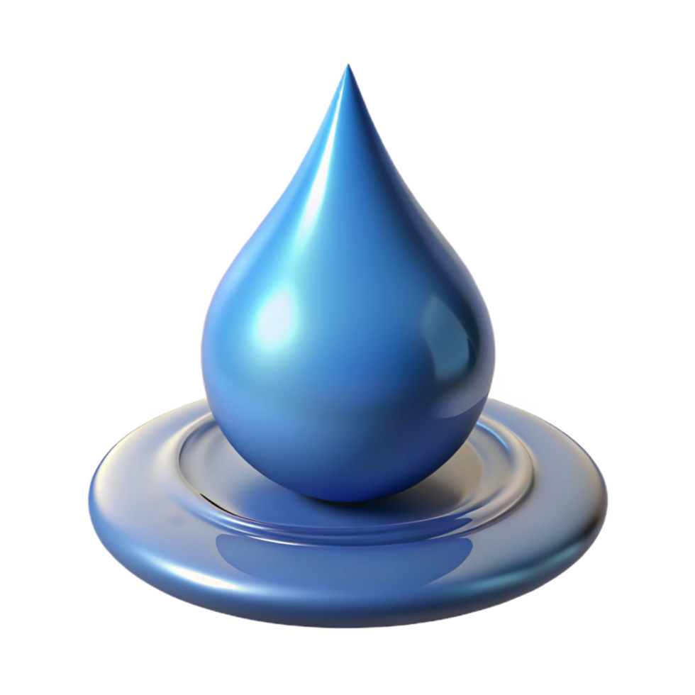 striking art deco A single raindrop splashing in a puddle, high speed photography, abstract and artistic style sharp png
